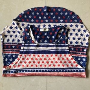 Ginger G American flag L knitted top